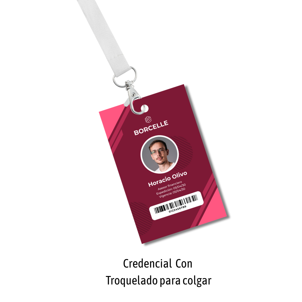 CREDENCIAL DE PVC PERSONALIZADA