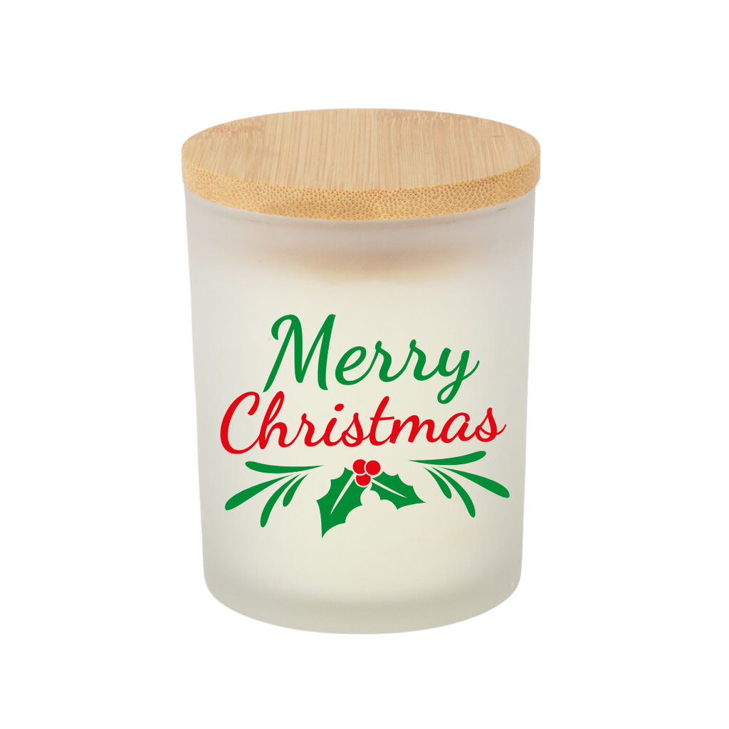 VELA AROMÁTICA CON TAPA DE BAMBOO PERSONALIZADA