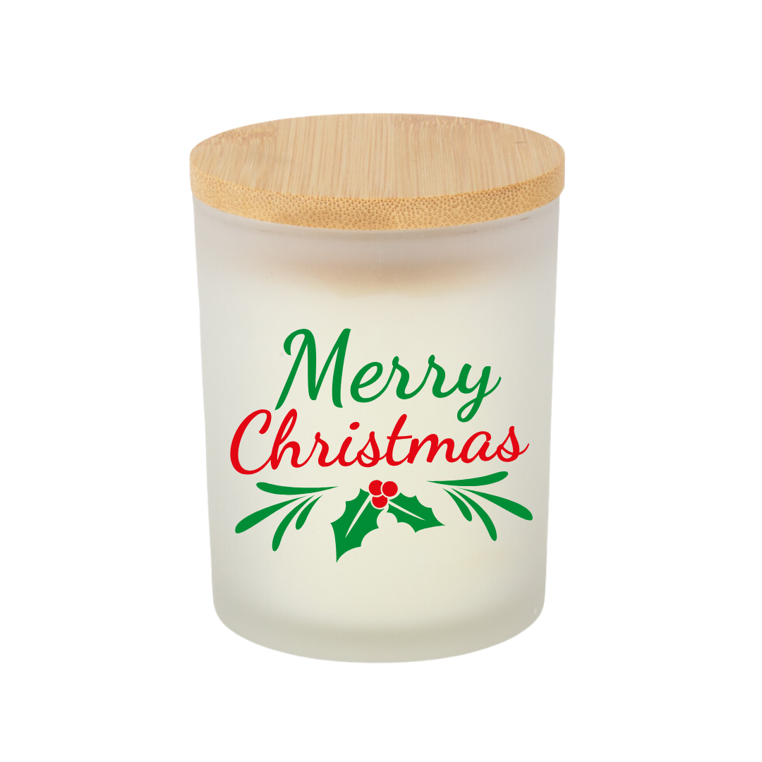 VELA AROMÁTICA CON TAPA DE BAMBOO PERSONALIZADA