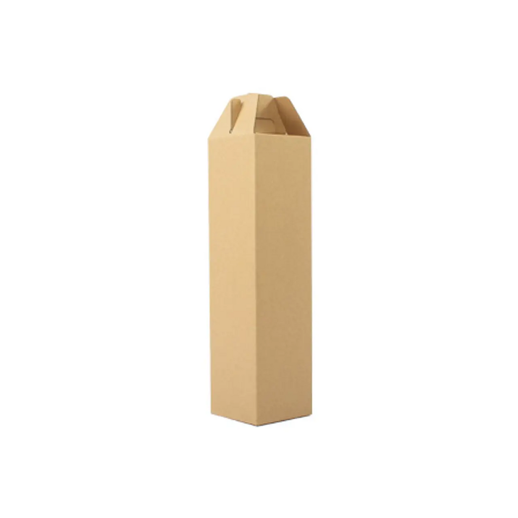 Caja autoarmable con asas, para 1 botella de Vino