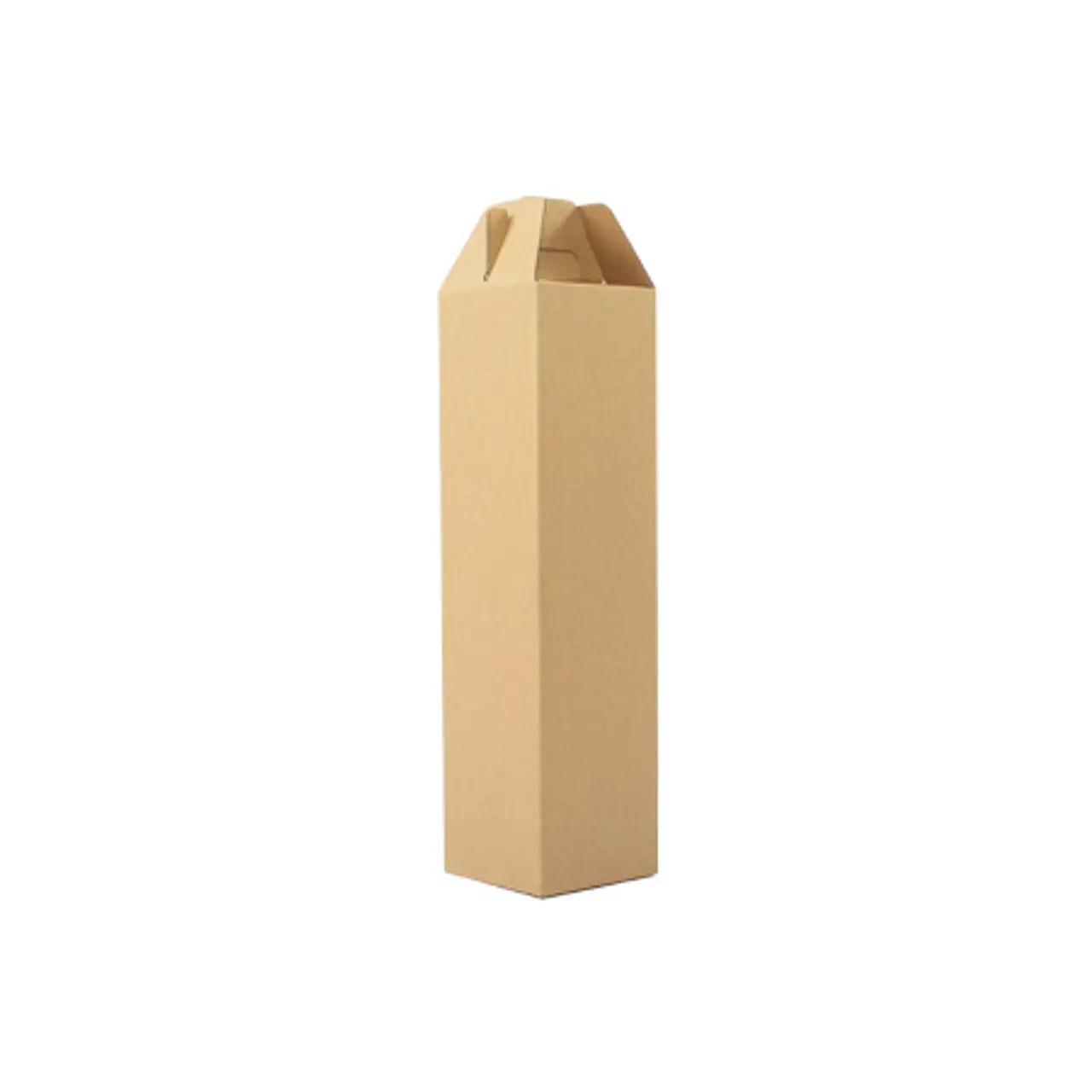 Caja autoarmable con asas, para 1 botella de Vino