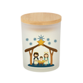 VELA AROMÁTICA CON TAPA DE BAMBOO PERSONALIZADA