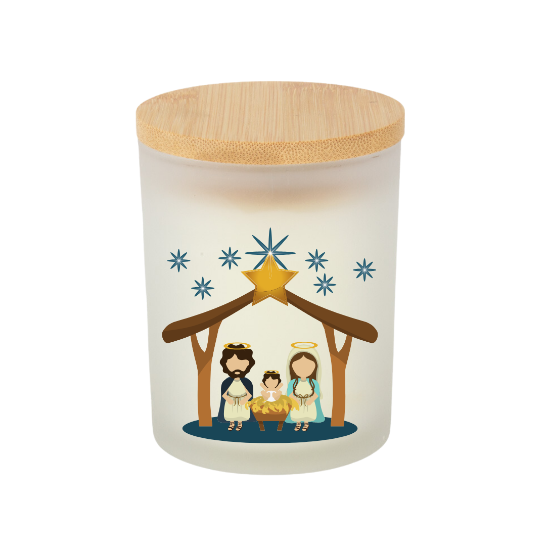 VELA AROMÁTICA CON TAPA DE BAMBOO PERSONALIZADA