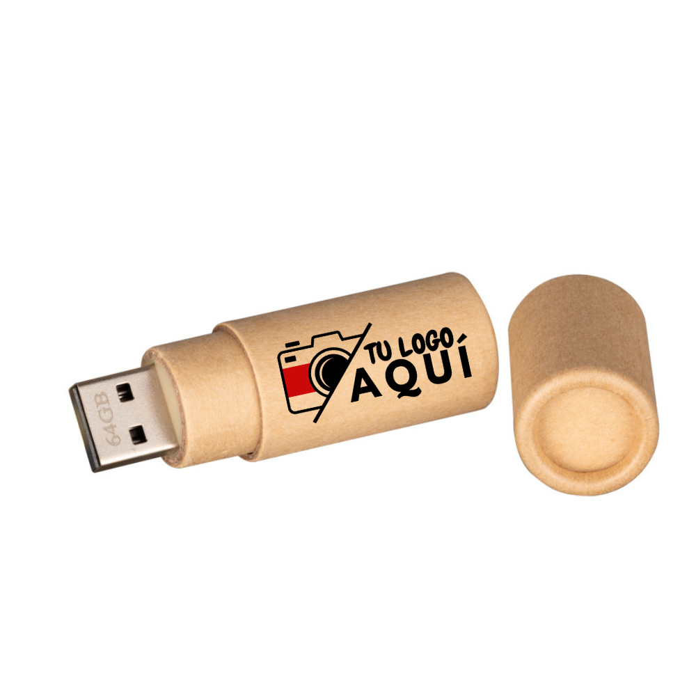 USB Pendrive Ecológico 64GB de Cartón