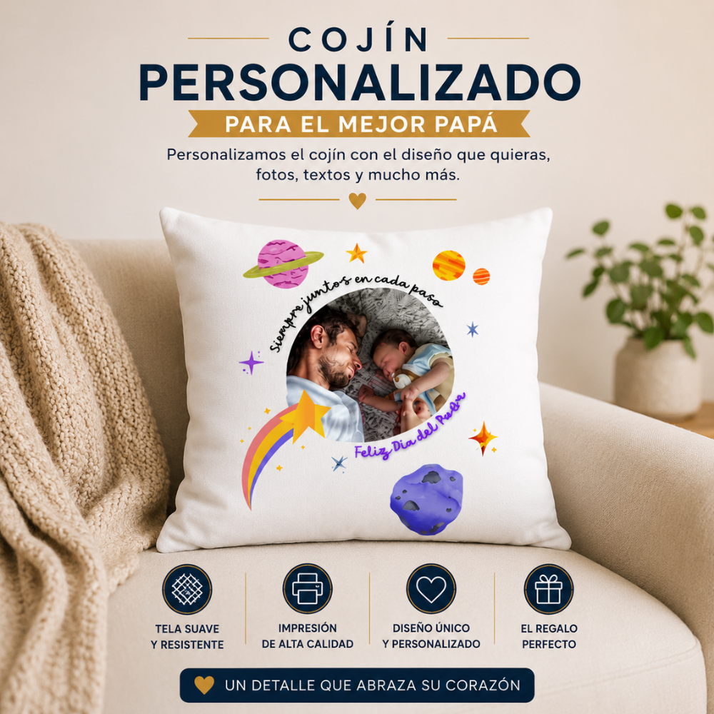 COJÍN PERSONALIZADO DÍA DEL PADRE