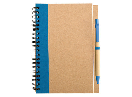 PACK CUADERNO ECOLOGICO , MUG Y BOLSA DE TNT