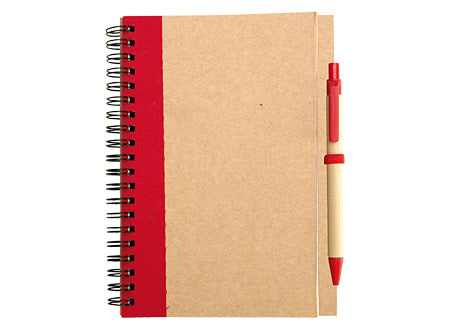 PACK CUADERNO ECOLOGICO , MUG Y BOLSA DE TNT