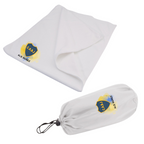 TOALLA CON ELÁSTICO + BOLSITO PARA UTILES DE ASEO PERSONALIZADO