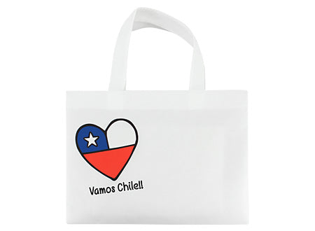Bolsa TNT “Vamos Chile” 29×21,5 cm – Reutilizable para Fiestas Patrias y Souvenirs