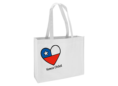 Bolsa TNT “Vamos Chile” 40×30 cm – Reutilizable para Fiestas Patrias y Eventos