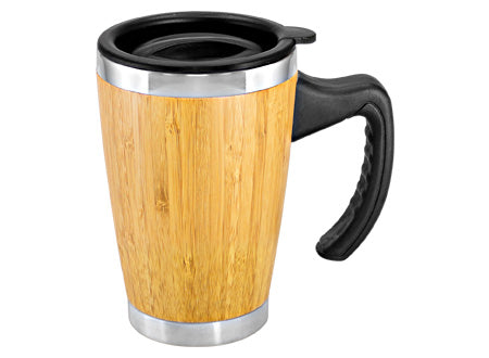 Mug de Bamboo con Asa Plástica 400cc