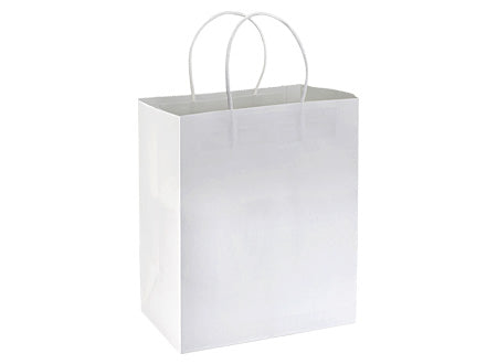 BOLSA DE PAPEL KRAFT BLANCA 30X22X10