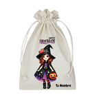 Saquito de tela personalizado para dulces Halloween