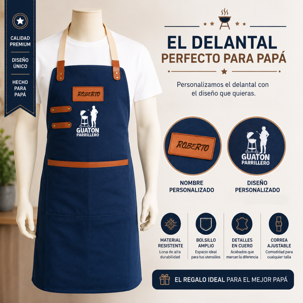DELANTAL PERSONALIZADO DÍA DEL PADRE