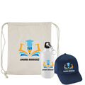 PACK DEPORTIVO ESCOLAR MORRAL + BOTELLA + JOCKEY PERSONALIZADO