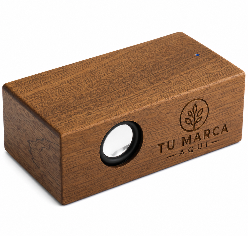 Parlante Grande Inducción Madera Nogal