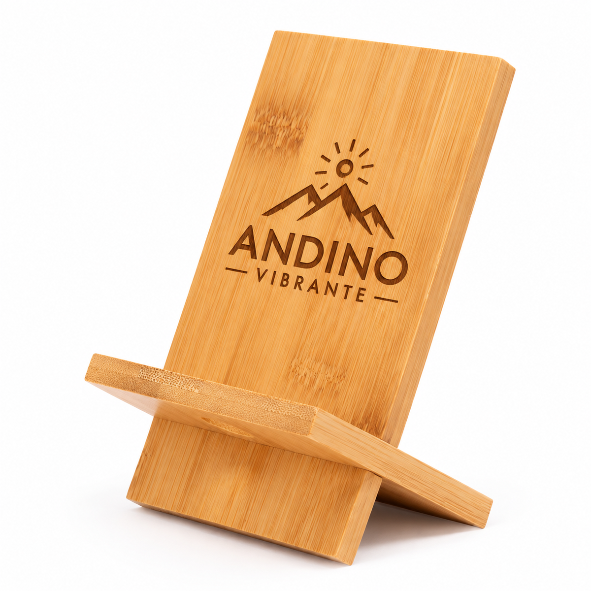 Base Soporte Bamboo para Tablet y Celular