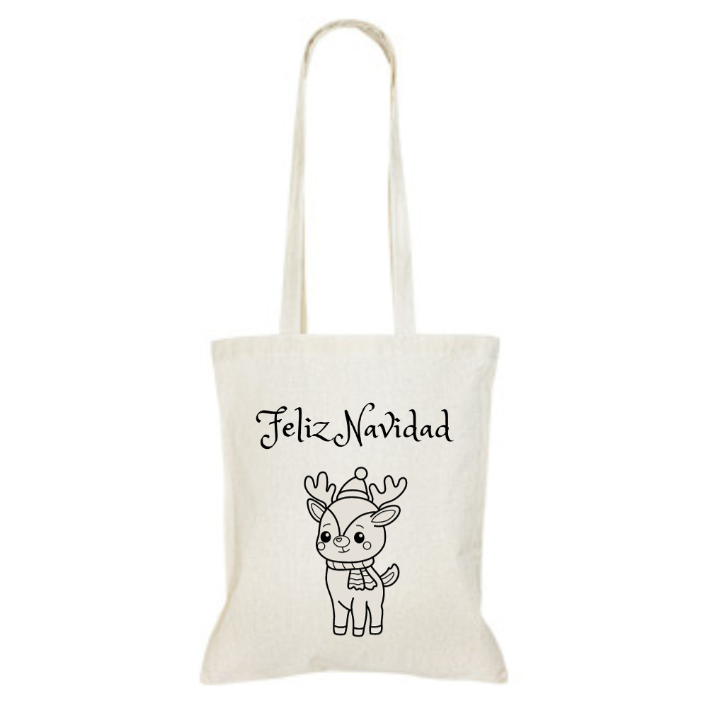 BOLSA NAVIDEÑA PARA PINTAR O BORDAR