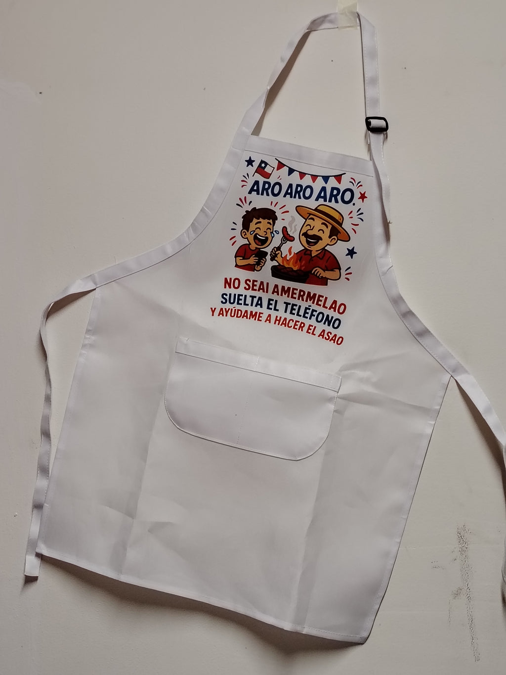 Delantal Niño Diseño Fiestas Patrias Chile