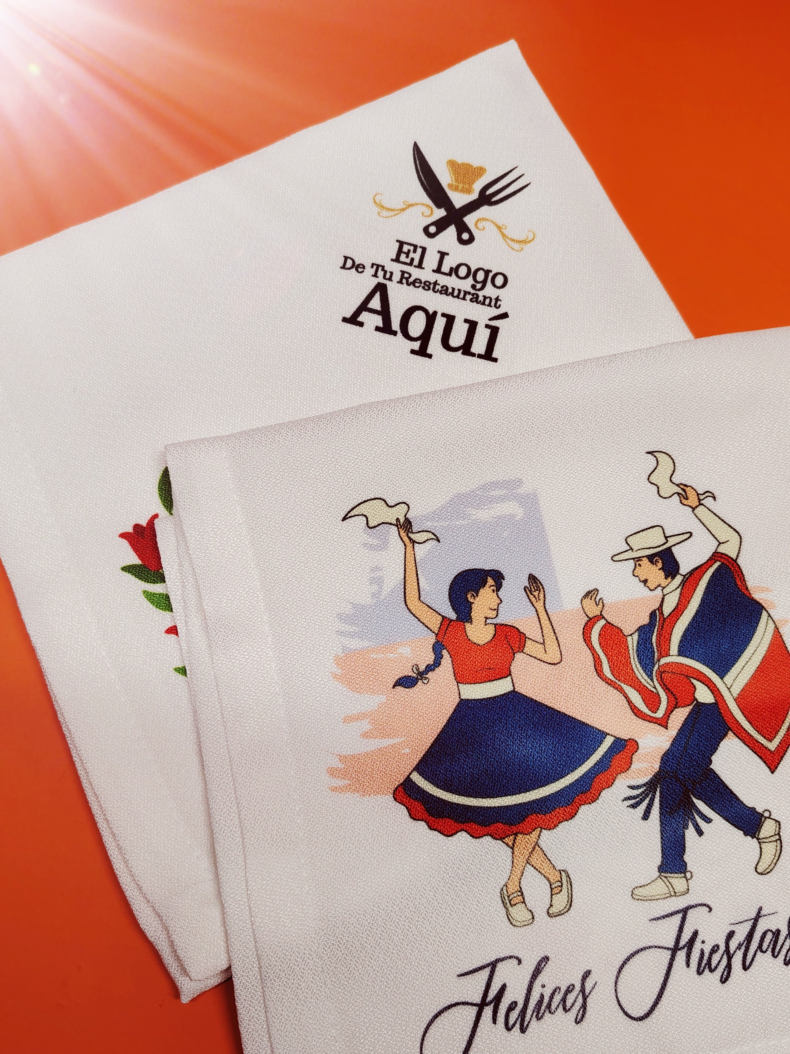Servilleta de Tela Fiestas Patrias Chile