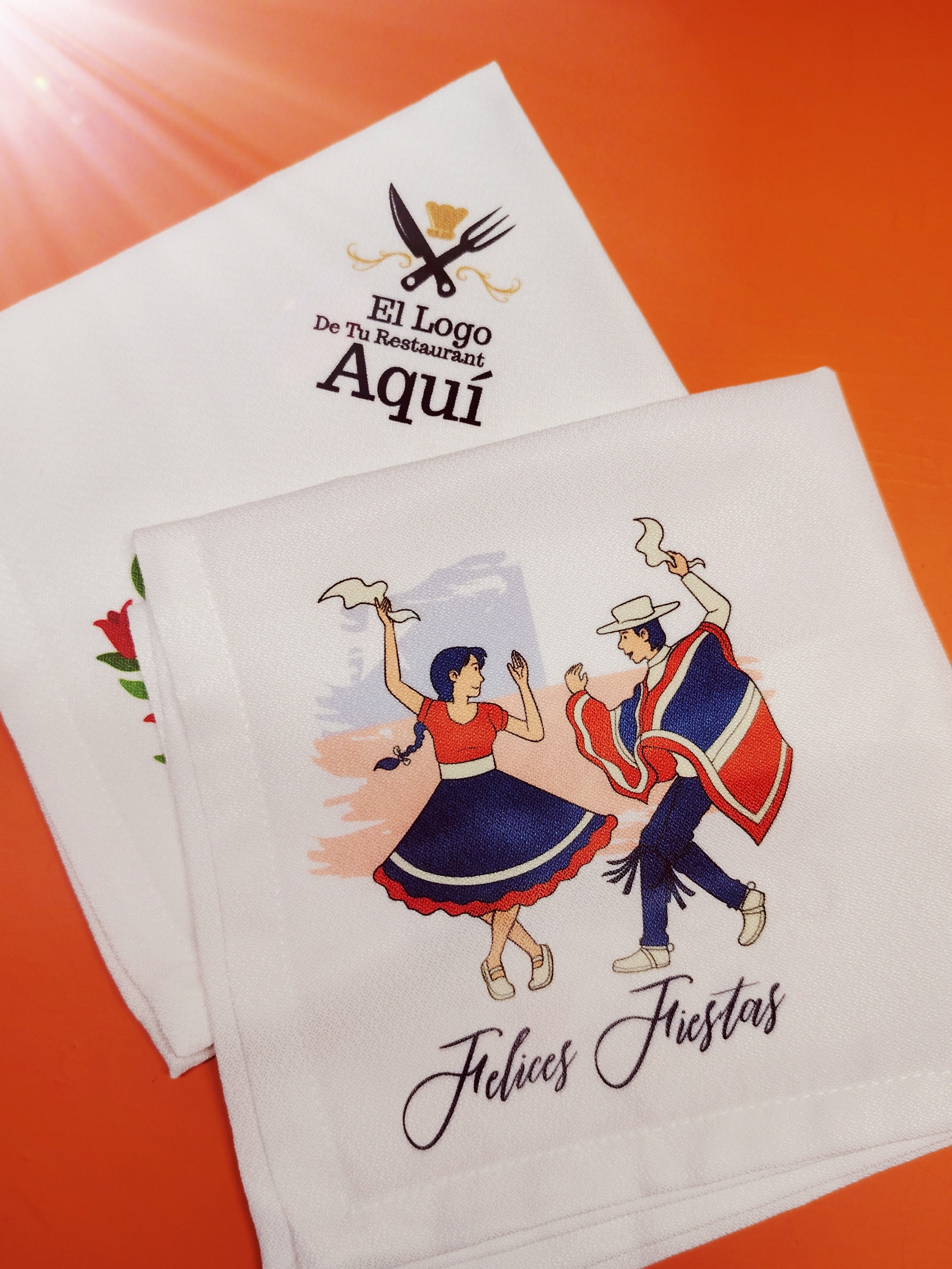 Servilleta de Tela Fiestas Patrias Chile