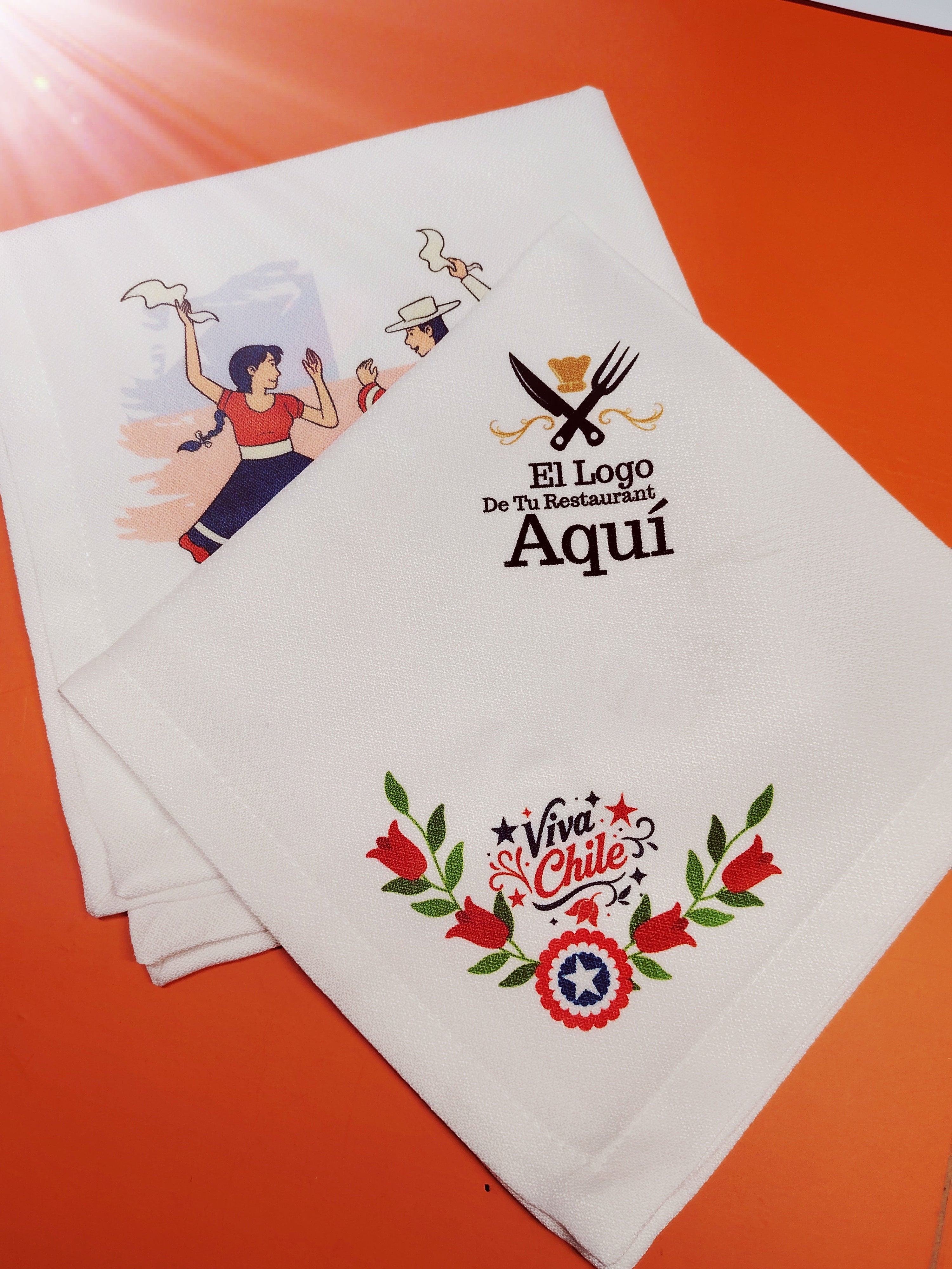 Servilleta de Tela Fiestas Patrias Chile
