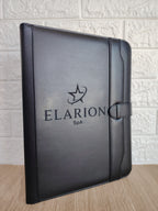 Carpeta de ecocuero Negro con accesorios