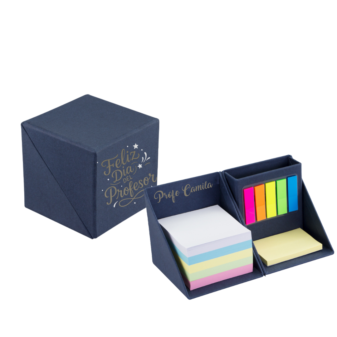 Set taco pos-it porta lápiz Día del Profesor