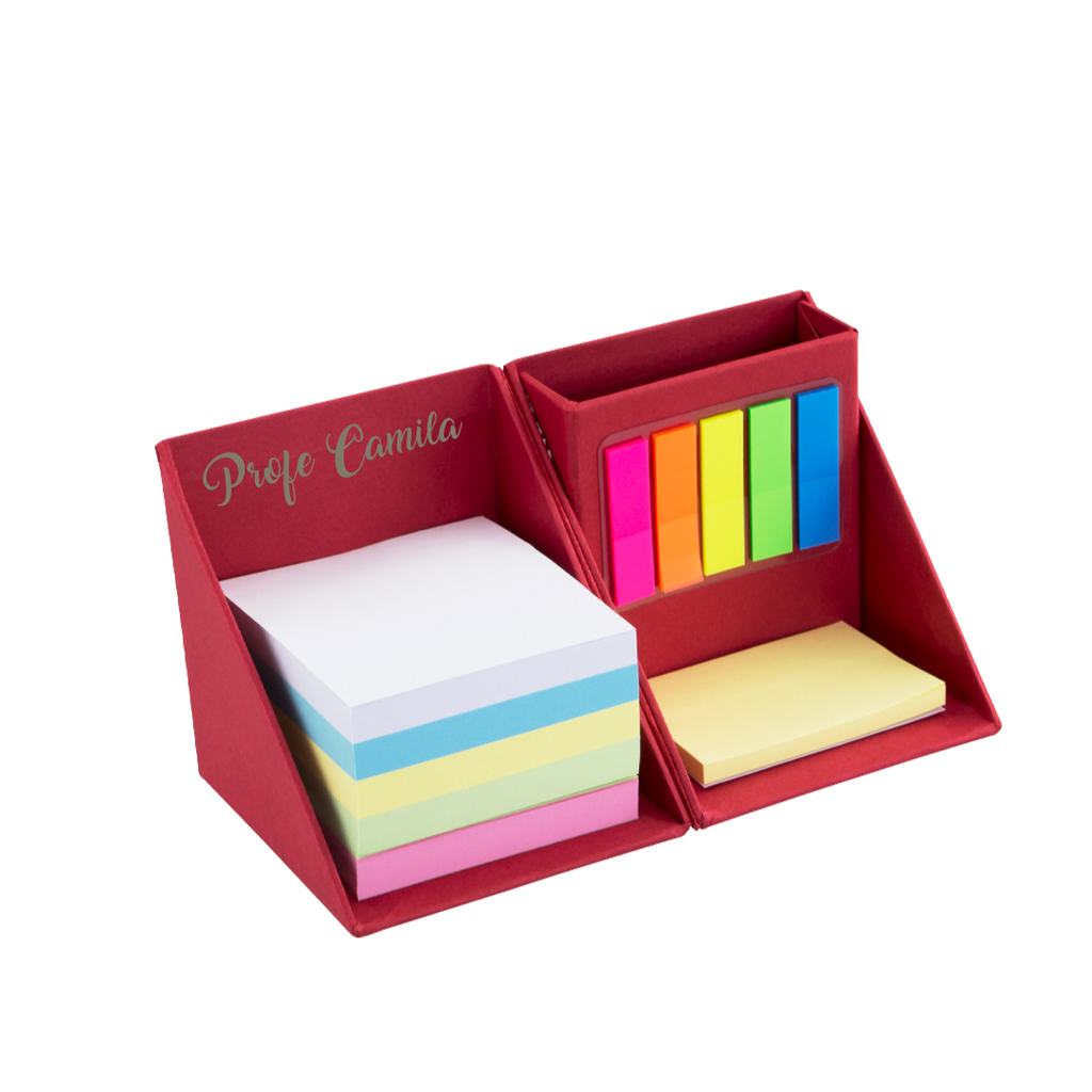 Set taco pos-it porta lápiz Día del Profesor