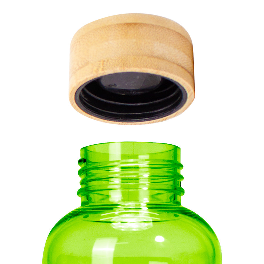 Botella PET tapa bamboo de Navidad 1