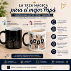 TAZA MÁGICA NEGRA PERSONALIZADA DÍA DEL PADRE