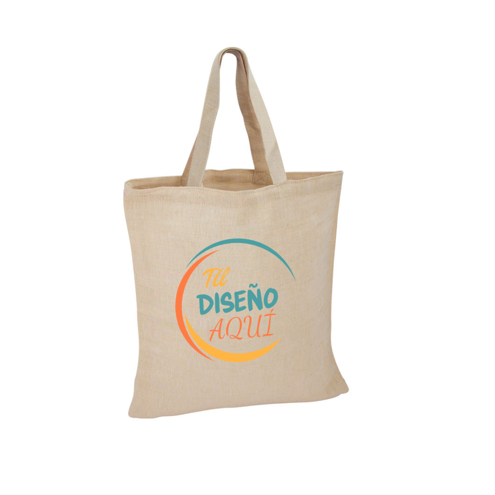 Bolsa de yute ecológica Calcuta 38x42 cm con asas largas