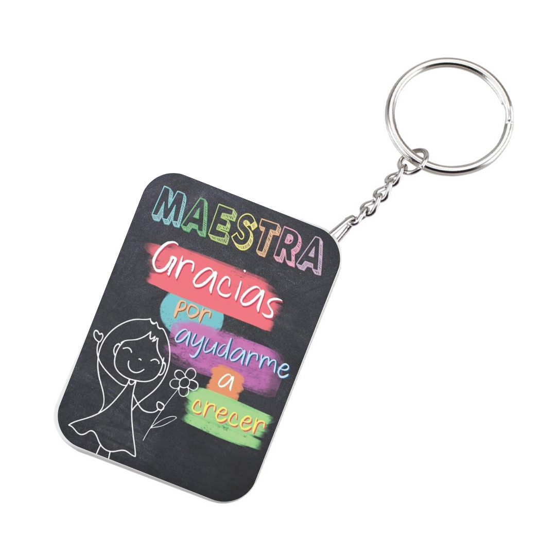 Llavero de acrílico personalizado Día del Profesor