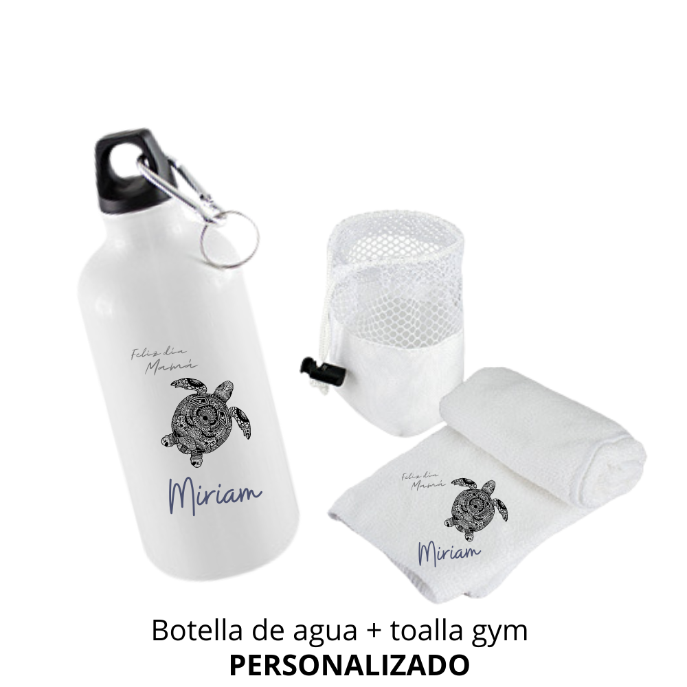 PACK DEPORTIVO TOALLA + BOTELLA PERSONALIZADOS