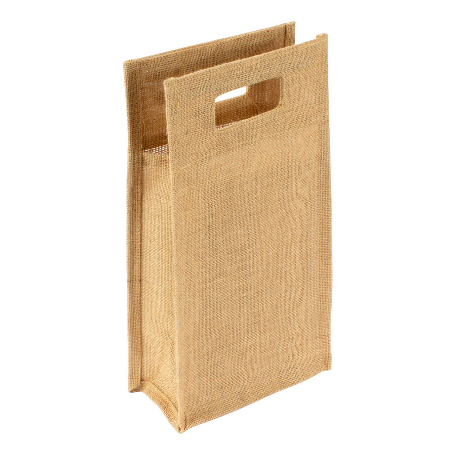 Bolsa de yute para 2 botella de vino