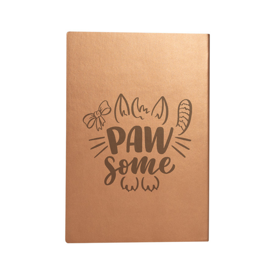 Cuaderno encobrizado de PU eco-cuero
