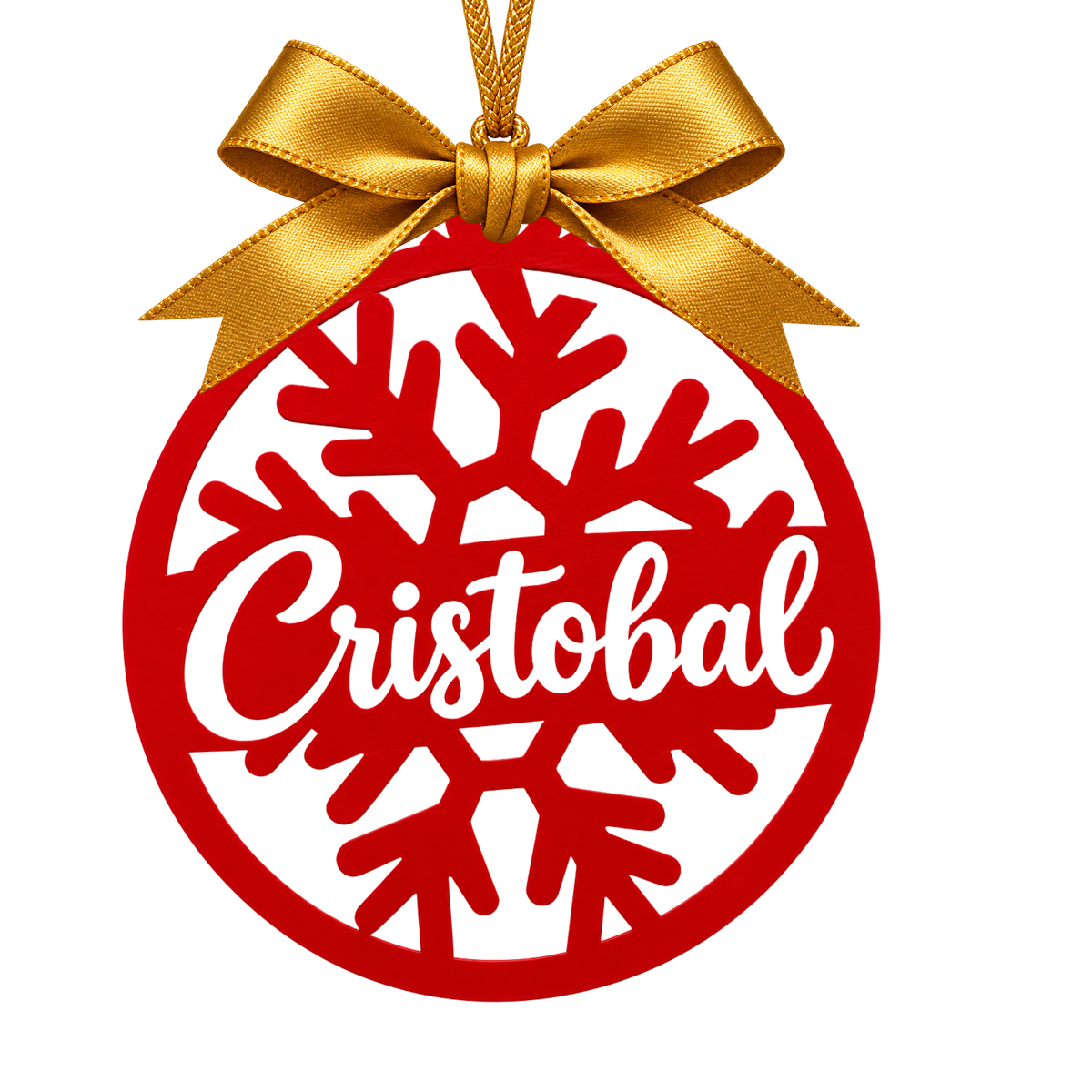 Esfera de Navidad Personalizada con Nombre