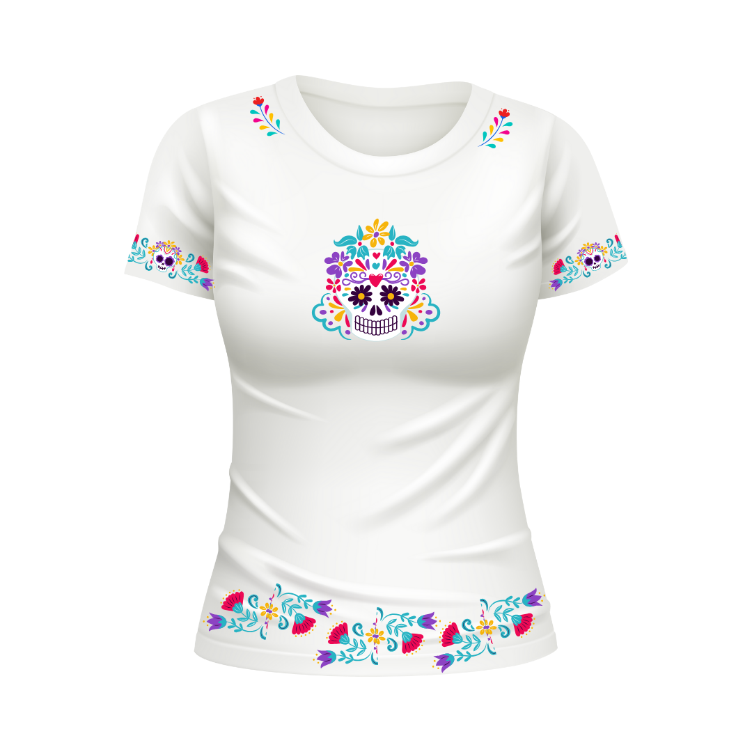 Polera Catrina Día De Los Muertos