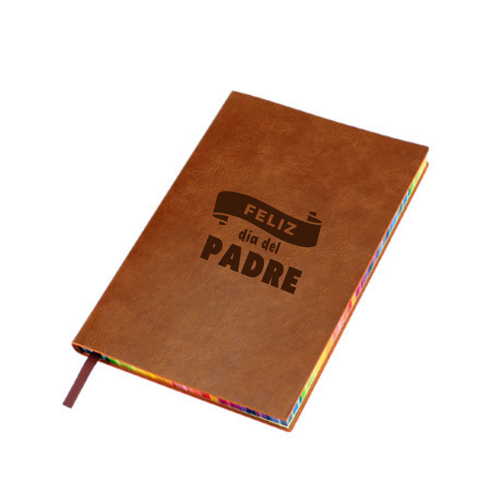 LIBRETA ECOCUERO + BOLÍGRAFO METÁLICO DÍA DEL PADRE