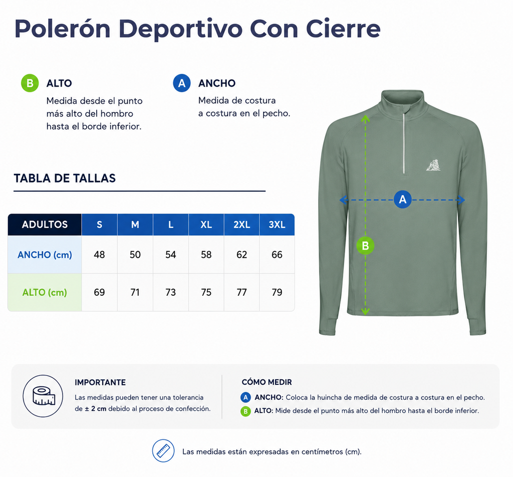 Polerón Deportivo con Cierre (producto exclusivo suriclimbing)