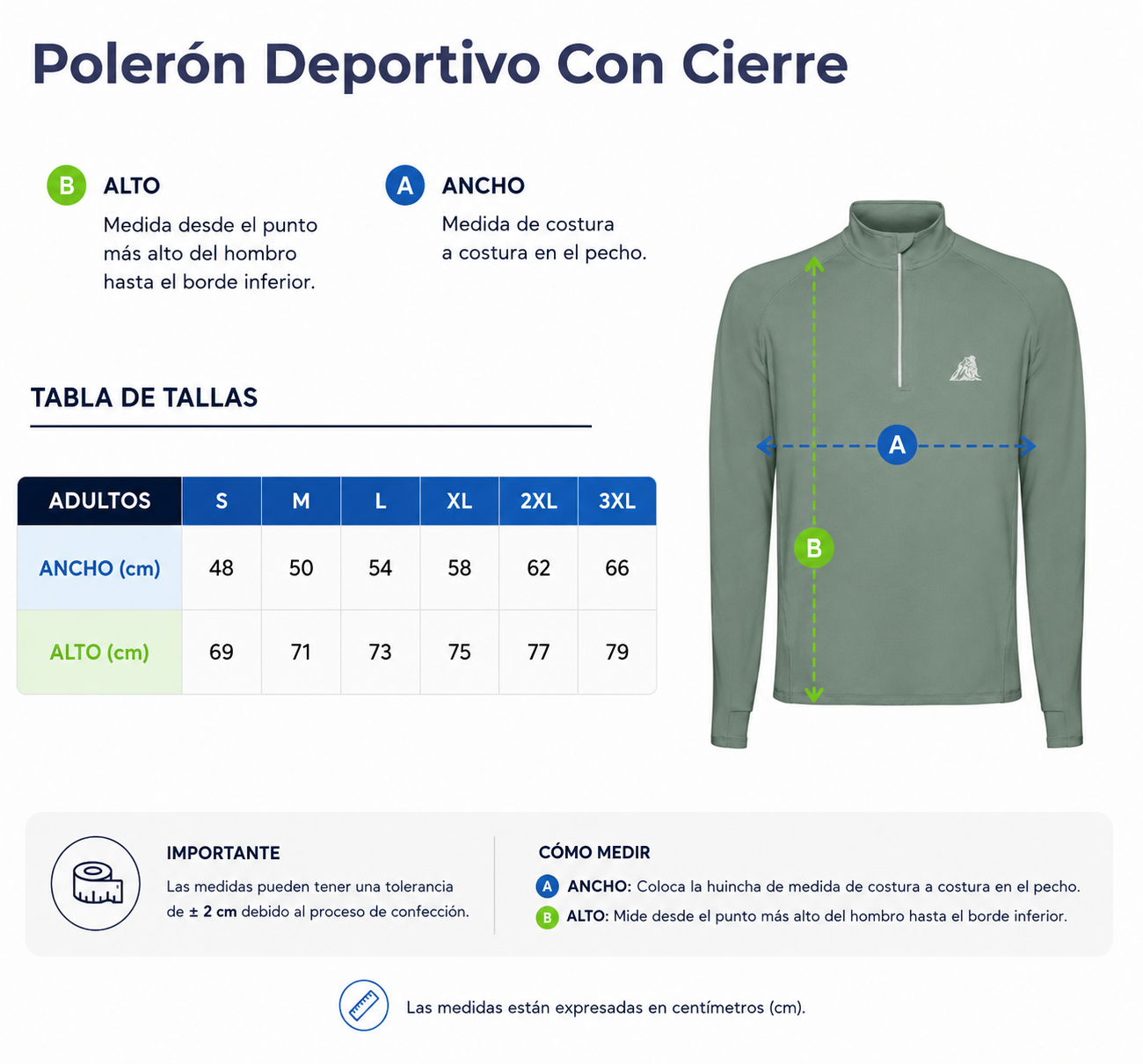 Polerón Deportivo con Cierre (producto exclusivo suriclimbing)