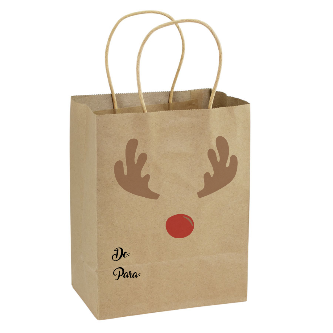 PACK 12 BOLSAS DE PAPEL PARA REGALOS DE NAVIDAD