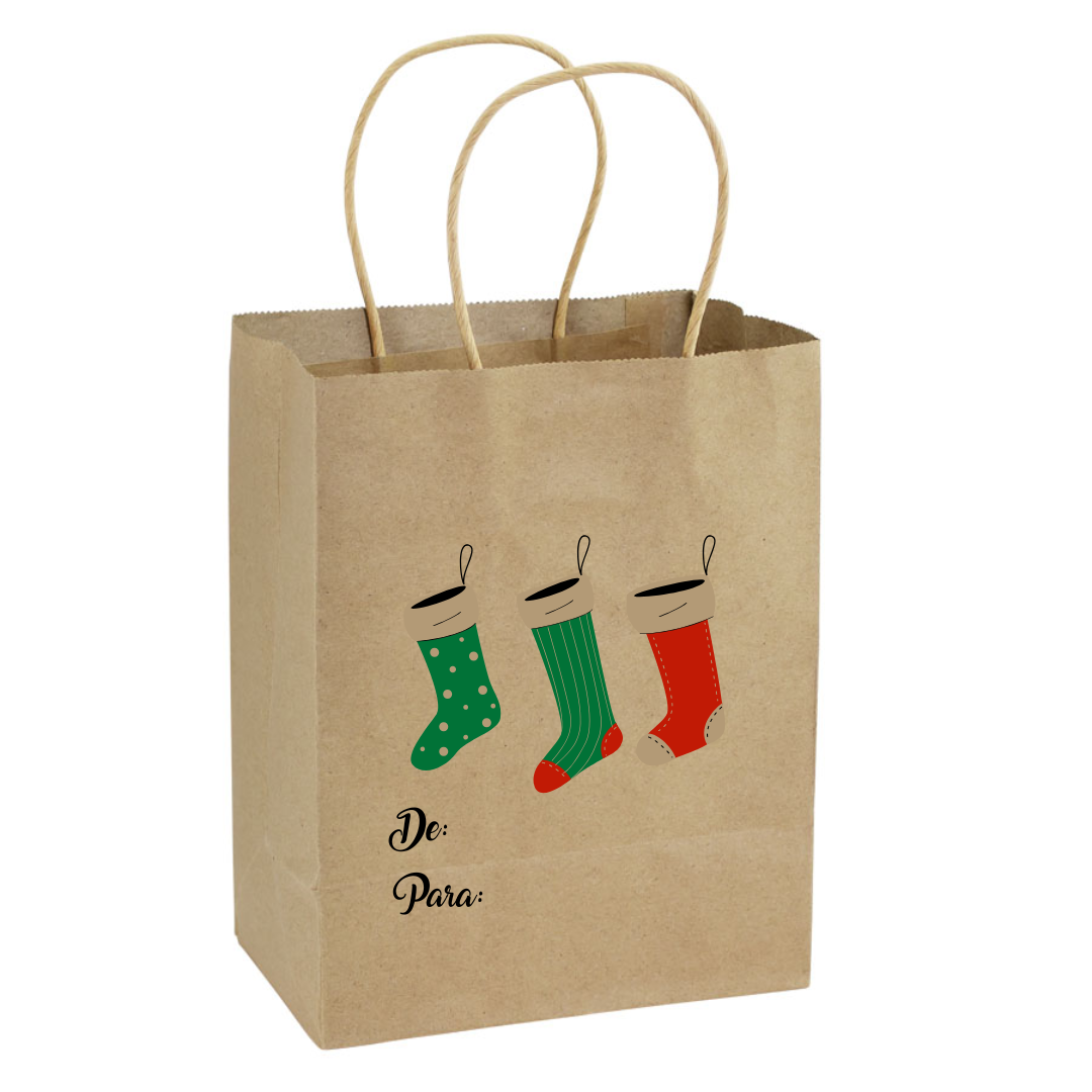 PACK 12 BOLSAS DE PAPEL PARA REGALOS DE NAVIDAD
