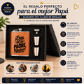 PETACA PERSONALIZADA + VASITOS DÍA DEL PADRE