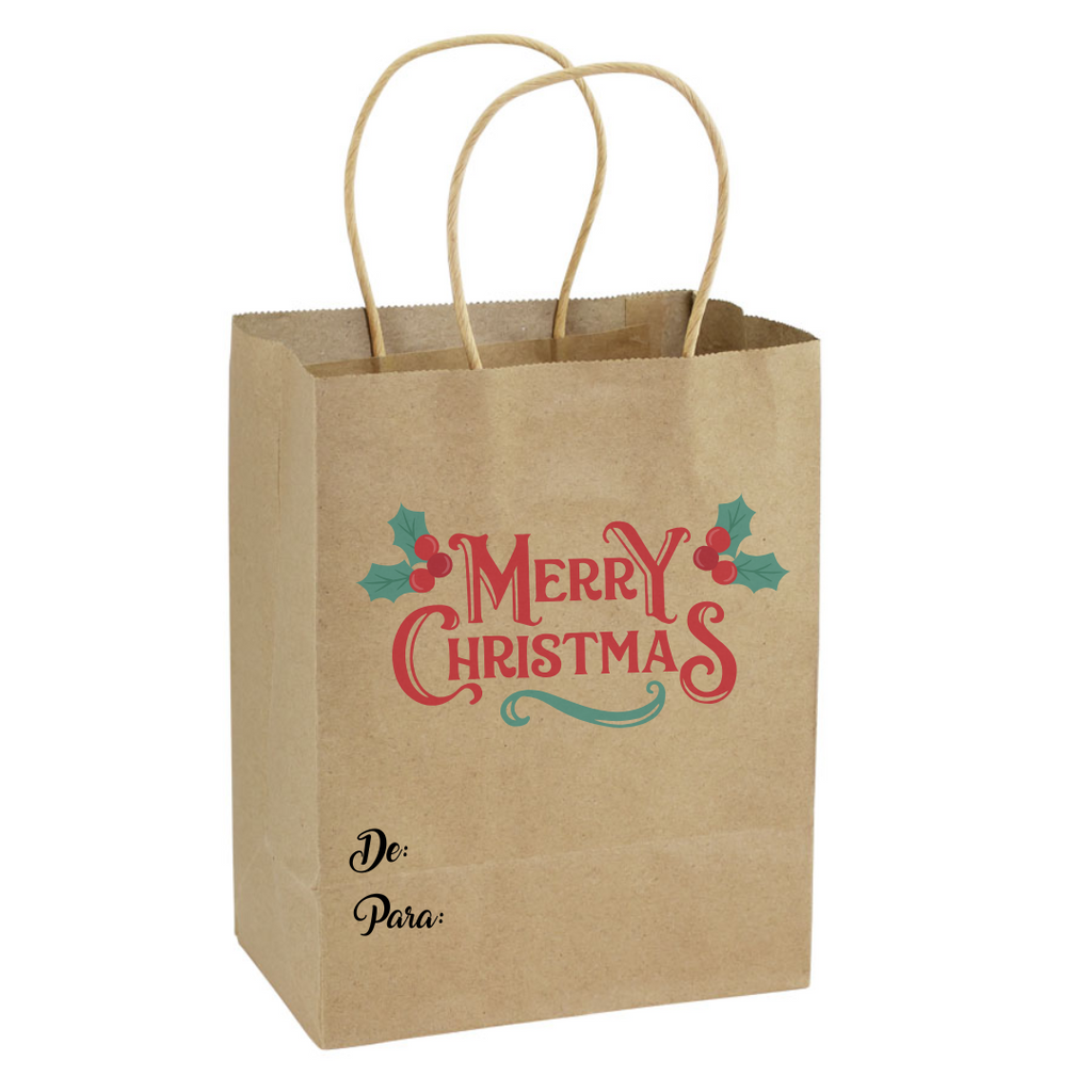 PACK 12 BOLSAS DE PAPEL PARA REGALOS DE NAVIDAD