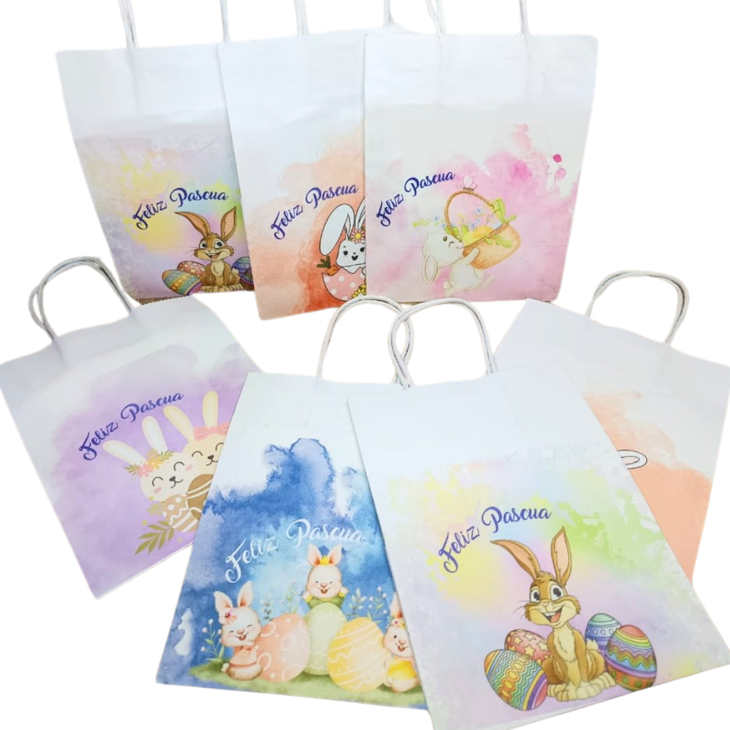 PACK 12 BOLSAS DE PAPEL PARA HUEVOS DE PASCUA