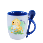 TAZA CON CUCHARA CONEJO DE PASCUA