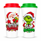 Vaso plástico de navidad