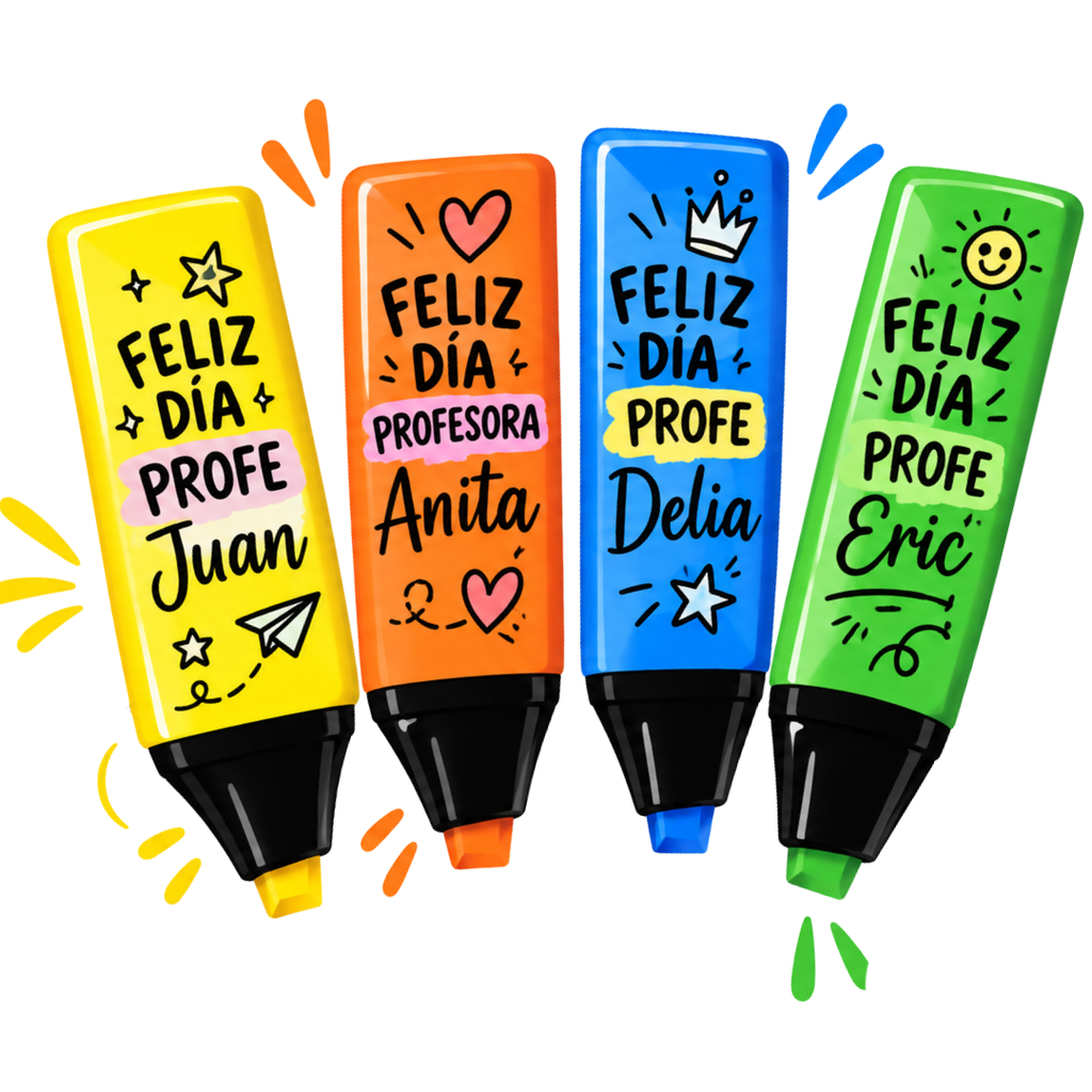 Destacador con Packaging Día del Profesor