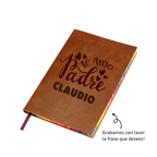 LIBRETA ECOCUERO + BOLÍGRAFO METÁLICO DÍA DEL PADRE